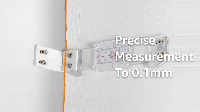 Crack Displacement Monitors - Precision Engineering for Accurate Horizontal & Vertical Crack Measurements Comprehensive Monitoring Solution, Ideal for Internal & External Corners (3PC) 3PCS
