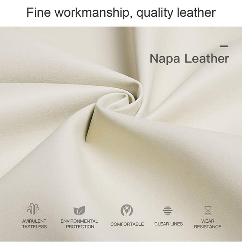 LUNDA Luxury Car Neck Pillow Car Travel Neck Rest Pillows Seat Cushion Support Napa Leather for Mercedes Benz S-Class headrest (Black Black