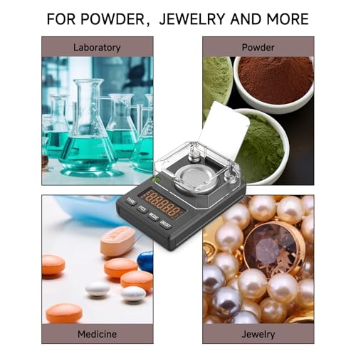Milligram Scale 100g x 0.001g with Selectable Auto Off Black