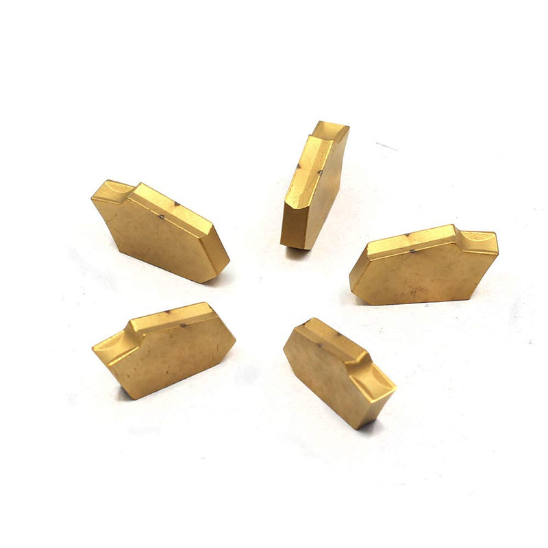 OSCARBIDE Carbide Grooving Inserts GTN-3(QC1403) Multilayer Coated CNC Lathe Inserts Cutters for Lathe Grooving Cut-Off Tool,5 Pieces/Pack
