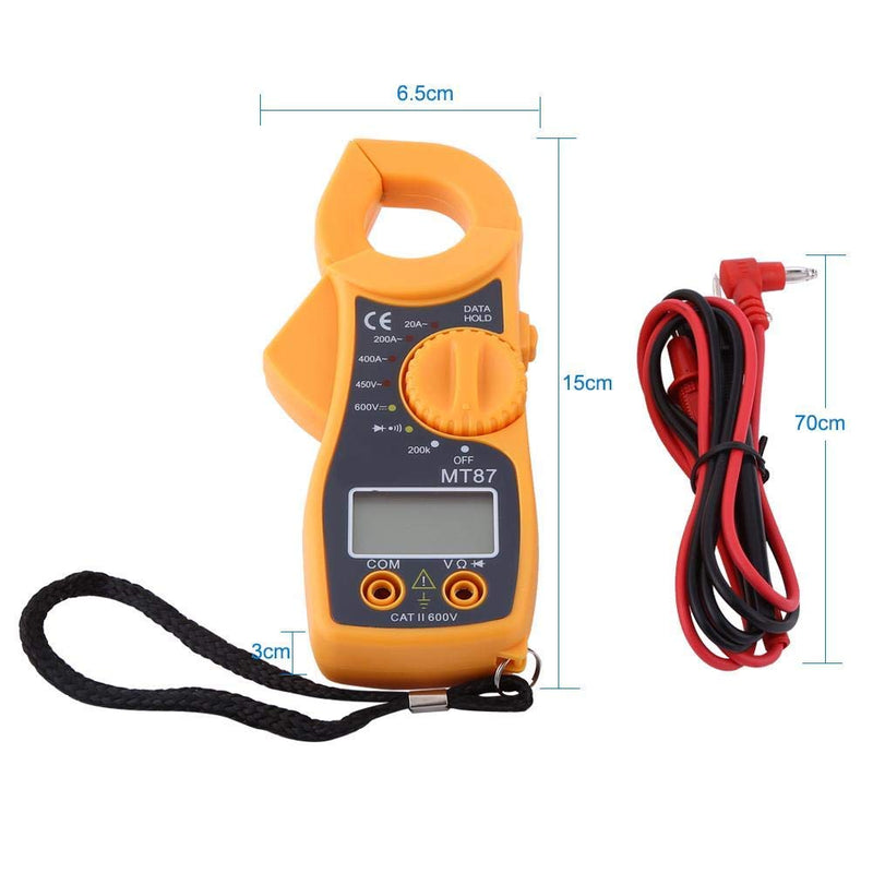  [AUSTRALIA] - Digital Clamp Multimeter AC DC Voltmeter Ammeter Ohmmeter Volt Tester LCD Meter Pocket Digital Multi Tester
