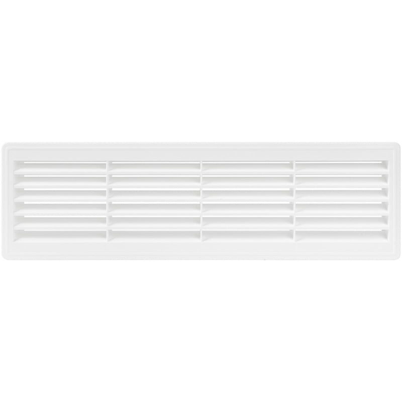 AWENTA 18" x 5" Inch Two Sided White Door Air Vent Cover - Door Vents for Interior Doors - Universal Furniture Ventilation Guard- Register for Bathroom, Bedroom, Garage, Kitchen, Furniture