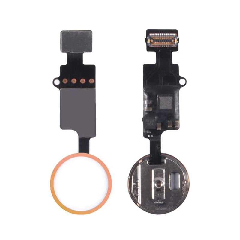 Home Button Replacement for iPhone 7 7Plus 8 8Plus, Home Button Touch ID Main Key Flex Cable Assembly Replacement with Repair Tools for iPhone 7 7P 8 8P (Rose Gold) rose gold