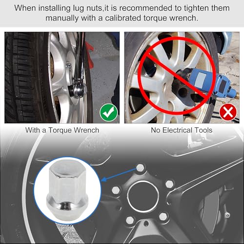 5 Pcs M14x1.5 Lug Nuts for Land Rover Discovery Sport 2015-2021 Alloy Steel Wheel Lug Nuts No.T4A2670/LR001381/9G911K024AA Silver Tone