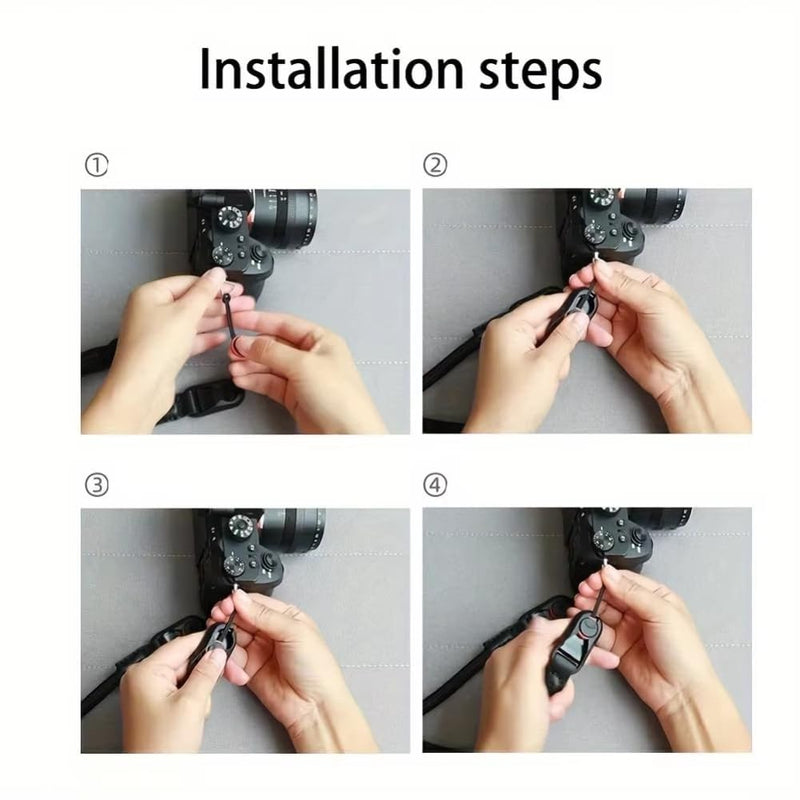 Quick-Release Adjustable Camera Strap Durable Polyamide Climbing Rope for DSLR Mirrorless Cameras For Nikon Canon Sony Fuji Green