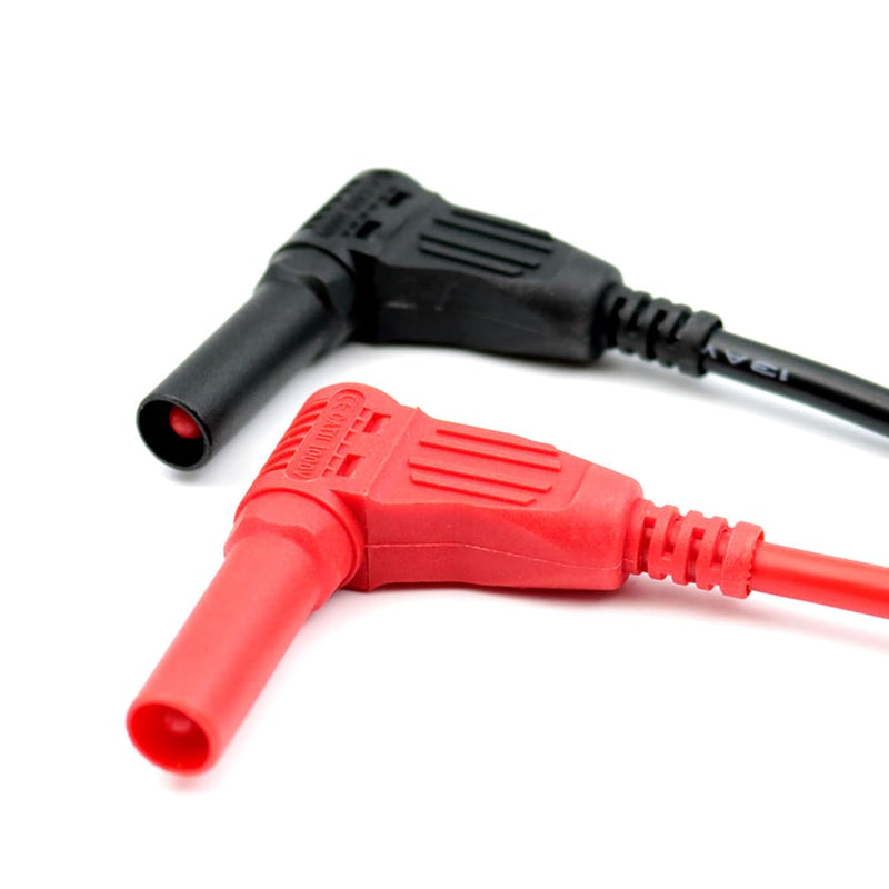 4Pcs Alligator Clip Test Lead Kit 14 AWG Heavy-Duty 4mm Banana Plug Replacement Leads,Silicone Jumpire Wires for Multimeter Meter Electrical Testing 3 Feet Test Lead Kit 4Pcs