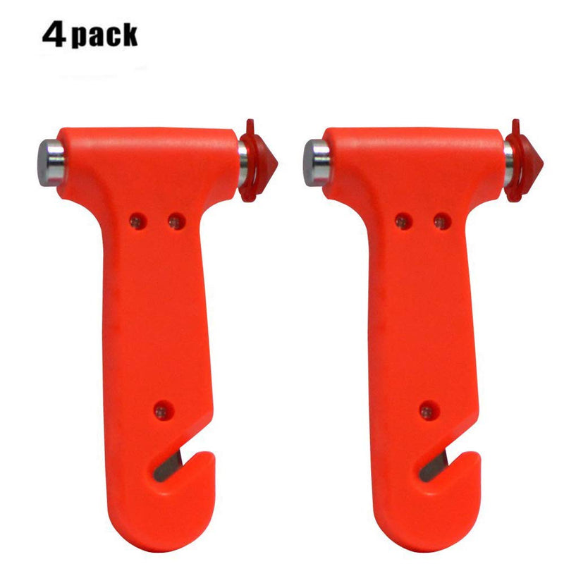 Family Safe 4 Pack Emergency Escape Tool - Seatbelt Cutter Window Breaker