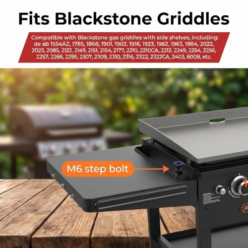 6 Pack Short M6 Step Bolt Fit for Black-Stone Gas Griddle with Side Shelve