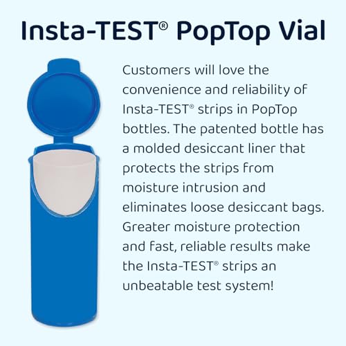 LaMotte Insta-Test 2951 QAC Sanitizer Test Paper, 50-400ppm Range (Vial of 100 Strips) Sanitizer Strength Qac Test Strips 100 count (Pack of 1)