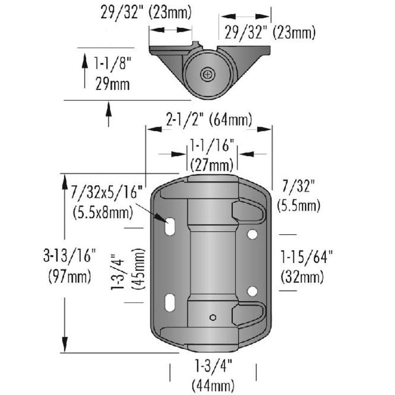 National Hardware N346-206 Truclose Narrow Spring Hinges 2-Pack Black Polymer Self Closing Gate Hardware for Metal Outdoor Gates 3-13/16 in x 2-1/2 in 55 lbs Load Capacity Updated Packaging 3-13/16"x2-1/2"