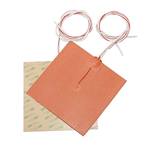 USA Import Material 200X200mm 500W 110V Cube Flexible Silicone Heater Compatible with Voron V2.4 3D Printer Prusa i3 RepRap 3D Printer Heated bed (110V)