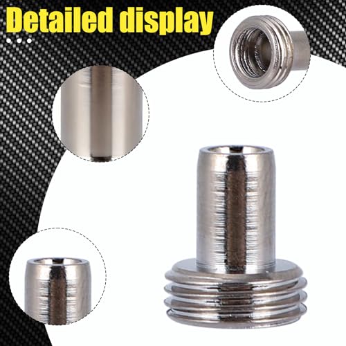 20pcs VFL Fiber Optic Visual Fault Locator Replacement Parts, Include 10 Ceramic Core Tube Sleeves & 10 Metal Heads Tips for Fiber Optic Tester Network Cable Tester & Light Meter 20