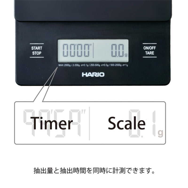 Hario V60 Drip Scale, Black (New Model) Black (New Model)