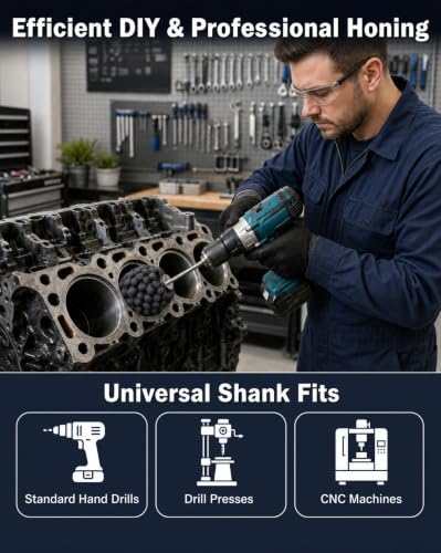 3-3/4"(96mm) Engine Cylinder Flexible Ball Brush Hone Tool 240.0 3.78"(96mm)