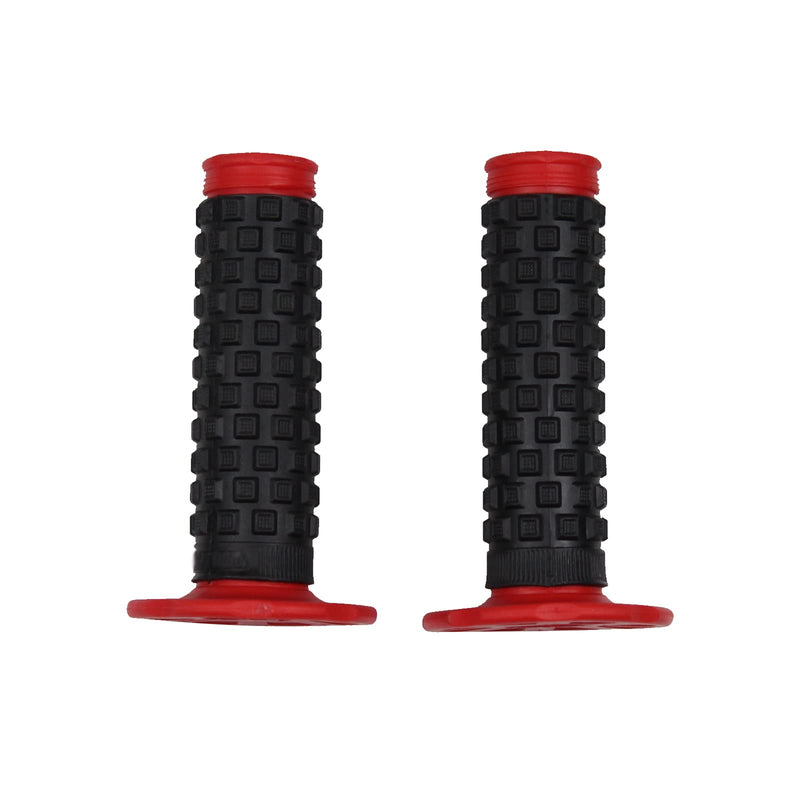 Motorcycle Grips 7/8" Dirt Bike Grips Pillow Top Anti-Slip Advanced Rubber Grips for CR CRF Red