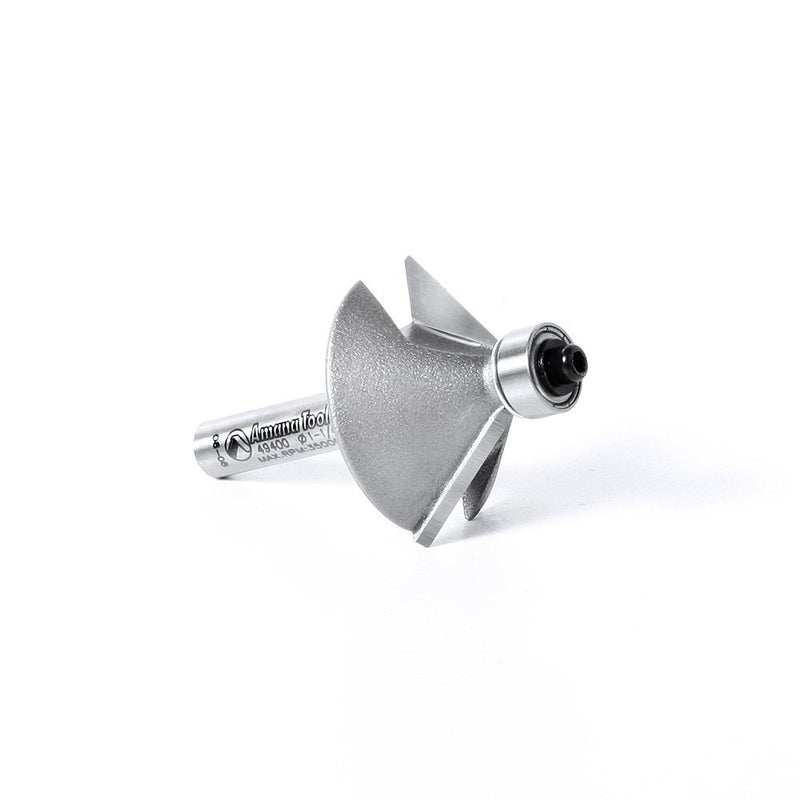 Amana Tool - 49400 Carbide Tipped Chamfer 45° x 1-1/4 Dia x 1/2 x 1/4" Shank