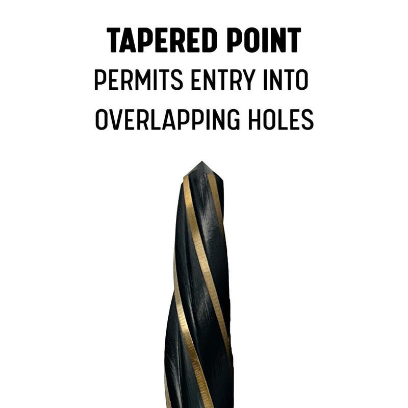 Drill America 3/8" Bridge/Construction Reamer, Black and Gold Finish, KFD Series 3/8 in