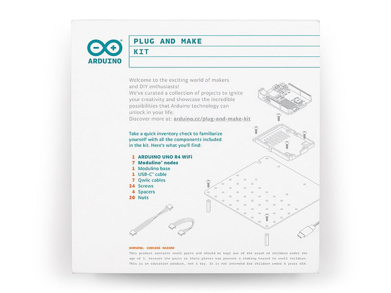 Official Arduino Plug and Make Kit [AKX00069] – Ultimate Starter Kit for Beginners | Build Connected Projects Easily | Fun & Educational Technology Kit for Learning Electronics & Coding