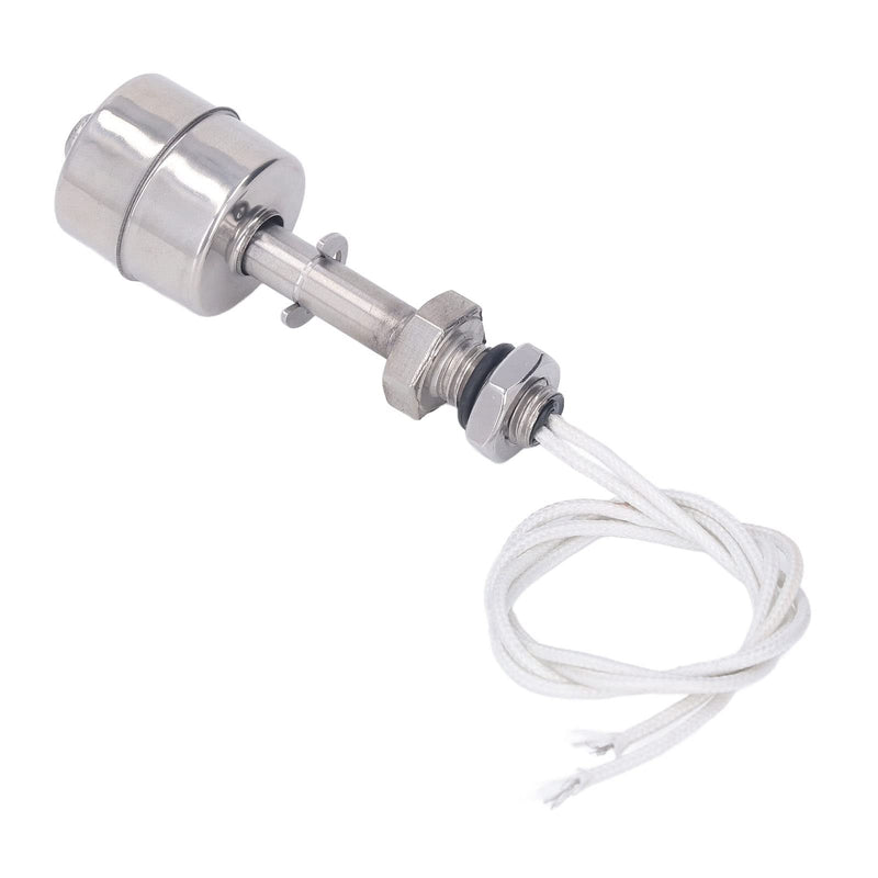 Kadimendium Liquid Level Float Switch ，10mm Stroke Stainless Steel Liquid Water Oil Level Switch Sensor 0‑220V 65mm L Water Level Float Sensor