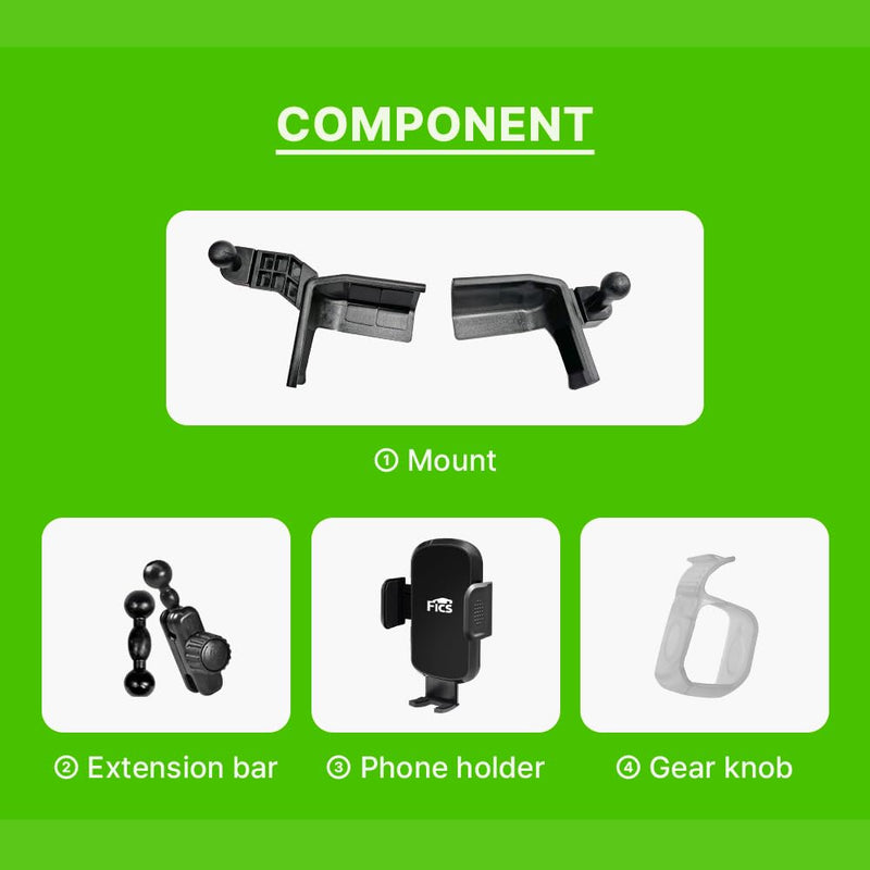 FICS Side Screen Phone Holder for KIA EV9 – Custom-Fit Left & Right Mount for Seamless Display Integration, Interior Accessories for Navigation Use, Stable Driving View