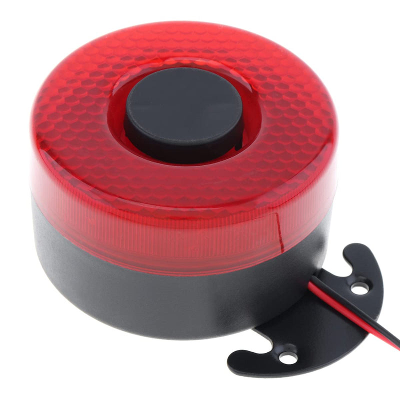 2Pcs Back Up Alarm for Truck Car, 12V/24V 105dB Reverse Beeper Car Reverse Alarm Vehicle Auto Back Up Horn with Light Red
