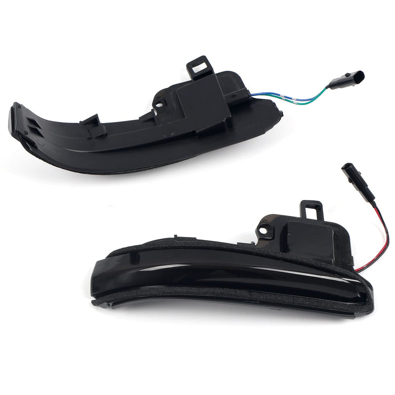HIGH FLYING Car Accessories Side Mirrors LED Sequential Dynamic Blackout Turn Signal Lights Indicator 2pcs/Pair for Toyota Tacoma 16-23, RAV4 XA50 19-24, Highlander XU70 2020-2024 (Blackout)