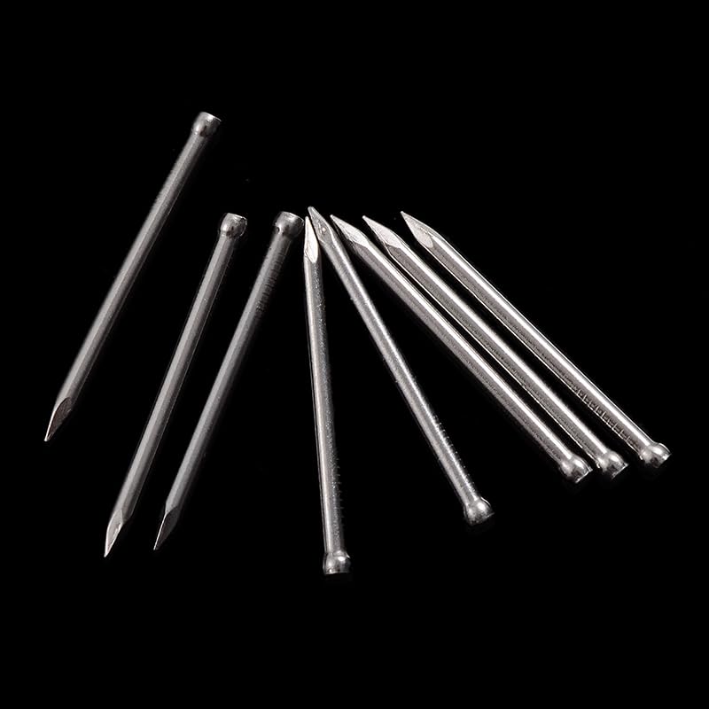 1-3/8 Inch Finishing Nails 35mm Hand Drive Hardware Nail Around 325 Pcs 1-3/8 inch/35mm 325 Pcs Silver Gray