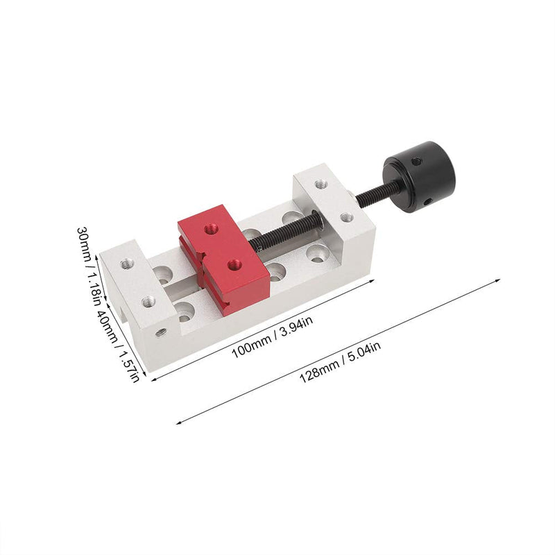 Drill Press Vise, Universal Aluminum Mini Flat Clamp Bench Table Vice Fixing Tool for DIY Craft Carving Tool Watch Repairing