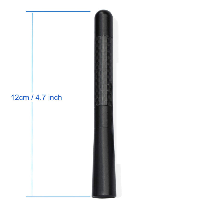 Bingfu Motorcycle Carbon Fiber Antenna Mast Replacement Compatible with 1989-2023 Road King Softail Touring Street Glide Road Glide Fat Boy Electra Glide Tour Ultra Classic 1-Pack
