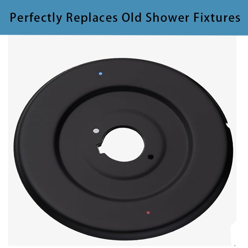 Shower Handle Replacement For Moen T2901BL Gibson Posi-Temp Valve Trim Kit,Matte Black Shower Trim Kit Shower Lever Handle, Compatible with Moen 2510 Valve Matte Black