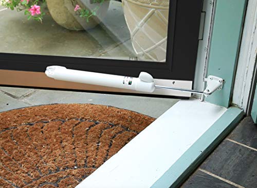 Touch 'n Hold Smooth Dual Door Closer System (Sandstone) – Heavy-Duty - Touch-Button Hold Open Feature & Smooth Closing Motion - Storm & Security Door (Medium/Heavy Weight). New Door/Replace Old Unit Sandstone
