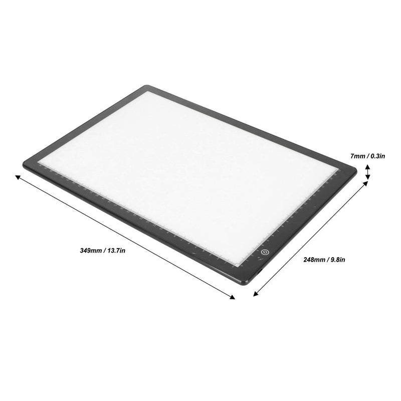 Slide Viewer Light Pad, Ultra Slim Light Pad Scanner, USB C Negatives Old Slides Scanning Light Box with 3 Brightness Levels and Graduated, for Sketching, Stenciling
