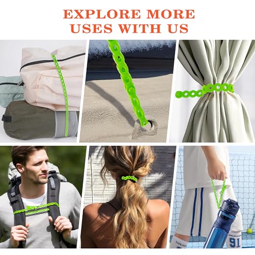 Modular Straps(18.5"), Flexible Multi-Tool, Organize, Bundle Pure Green