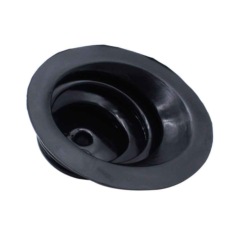 Shifter Boot Small Round Black Rubber 5.250" Round Plate