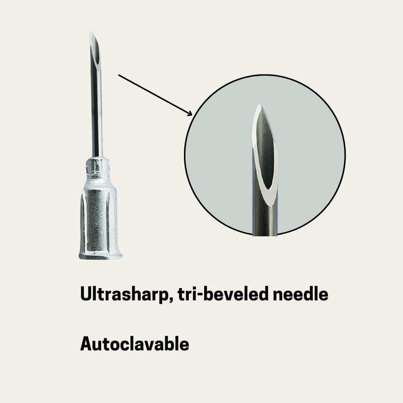 Eli-Vet Veterinary Aluminum Hub Needle, 16G x 3/4 inch (19 mm), Individual Sheath, 100 per Box, AHN1619