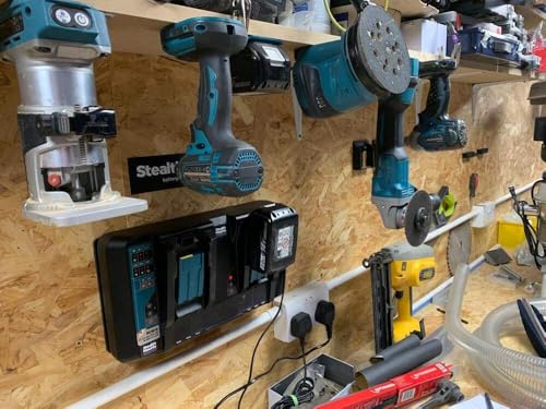 StealthMounts Tool Holder Compatible with Makita 18V LXT (4 Pack) - Black | StealthMounts Tool Mounts | Made in the UK
