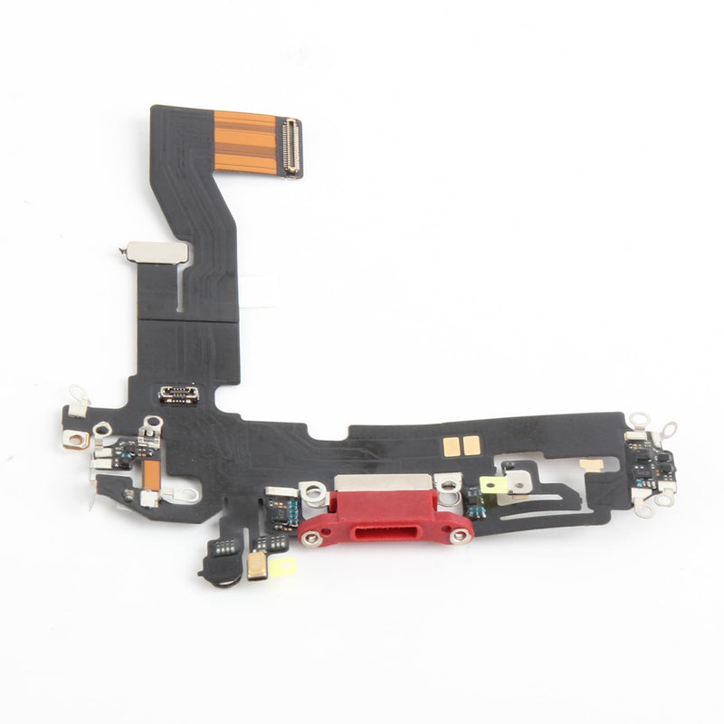 for iPhone 12/12 Pro Lightning Charging Port Replacement Black Dock Connector Flex Cable Assembly with Waterproof Tape & Tool Kit A2172 A2402 A2404 A2403 A2341 A2406 A2407 A2408 (Red) Red