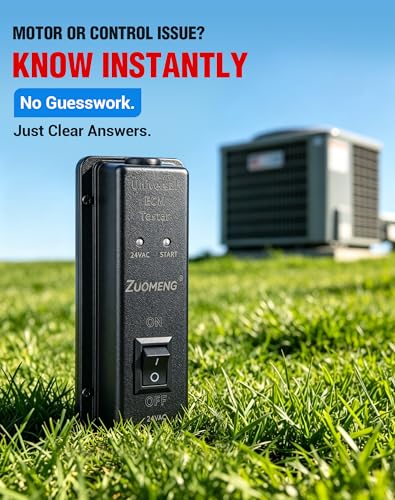 ECM Motor Tester - for ECM 2.3/3.0 & X13 Evergreen, No Battery Required, Built-in Short Circuit Protection, Zuomeng Lightweight Portable HVAC Tester for Fast Motor & Control Troubleshooting
