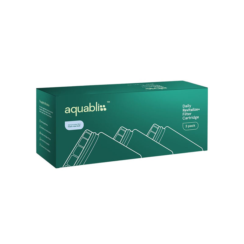 AquaBliss HD Revitalizing Shower Filter Replacement Cartridge For SF400 & SF500-2x Vitamin C + Minerals for Silky Hair, Glowing Skin, Strong Nails. 3-Pack (SFC400) 3 Pack