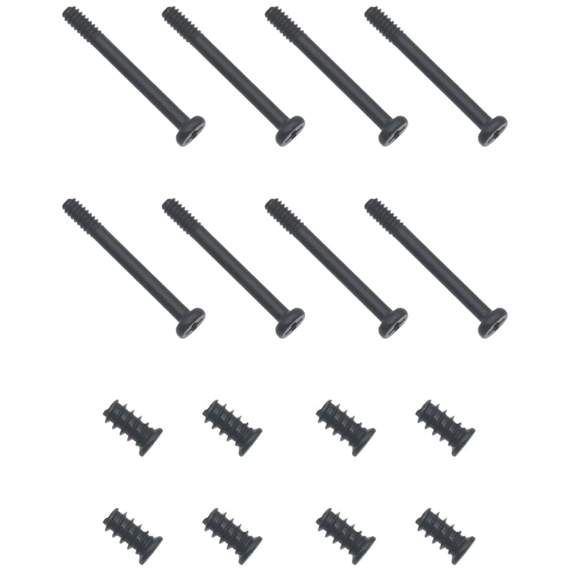 60 PCS Case Fan Long Short Screws Kit #6-32 x 30 MM and M5x10 MM Computer Chassis Fan Components Black Radiator Fan Screws for Computer Case Fan Mount