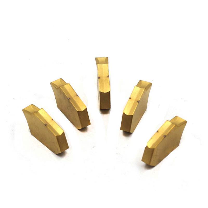 OSCARBIDE Carbide Grooving Inserts GTN-3(QC1403) Multilayer Coated CNC Lathe Inserts Cutters for Lathe Grooving Cut-Off Tool,5 Pieces/Pack