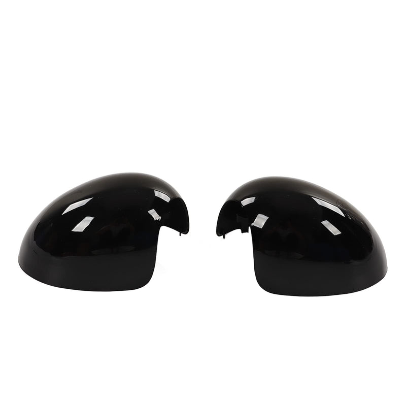 2PCS Side Mirror Caps, Left Right Glossy Black Rearview Mirror Covers Car Exterior Body Tuning Parts for R55 R56 R57 R58 R59 R60 R61