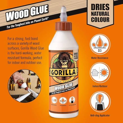 236ml Gorilla Waterproof Wood Glue Size 236