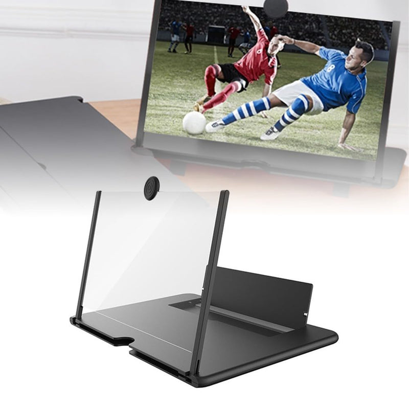 14 Inch Pull Out Screen Amplifier – Portable Folding Design for Cell Phone Movie Viewing, HD Optical Lens with Eye Protection Technology