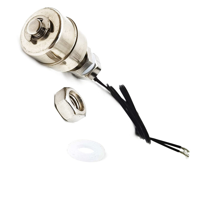 KIRO&SEEU 45mm Stainless Steel Float Switch Liquid Water Level Sensor Monitor Vertical Fish Tank Mini M10x1.5mm