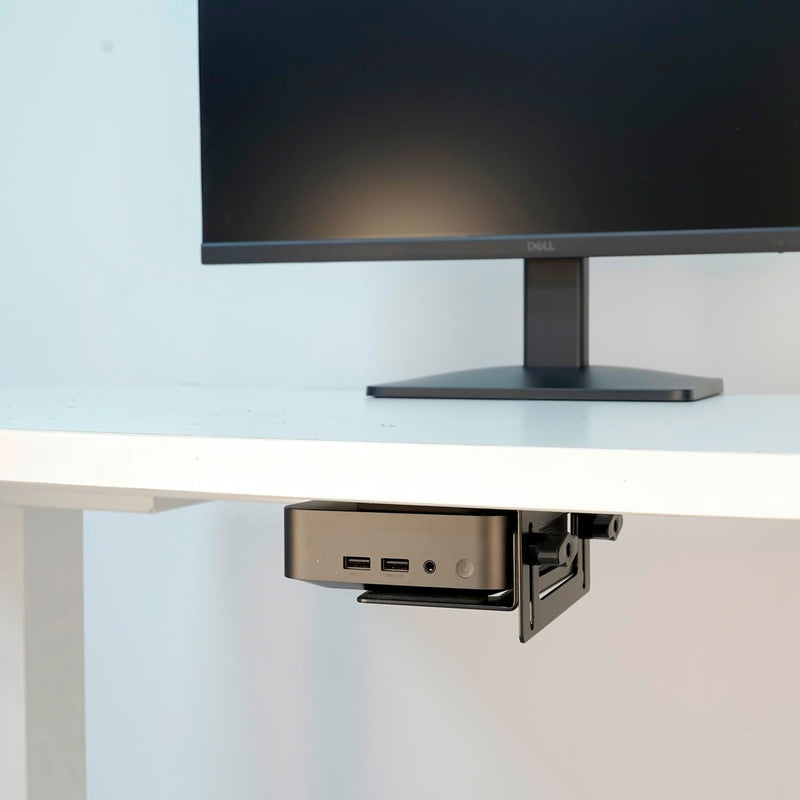 Monzlteck Adjustable Small Device Wall Mount Or VESA Mount Behind The Monitor |Design for Streaming Media Player, Switch, WII,Cable Boxes, Modems,Router,Power,Mini pc,mac Mini,OptiPlex MFF and More
