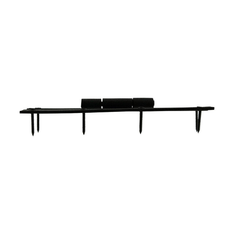 Renovators Supply Manufacturing H Cabinet Hinges 7 in. Black Wrought Iron Kitchen Cabinet Hinge with Hardware Pack of 4