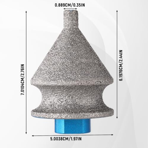 XIHIRCD 4-in-1 Diamond Chamfer Bit for Angle Grinder with 5/8"-11 Thread