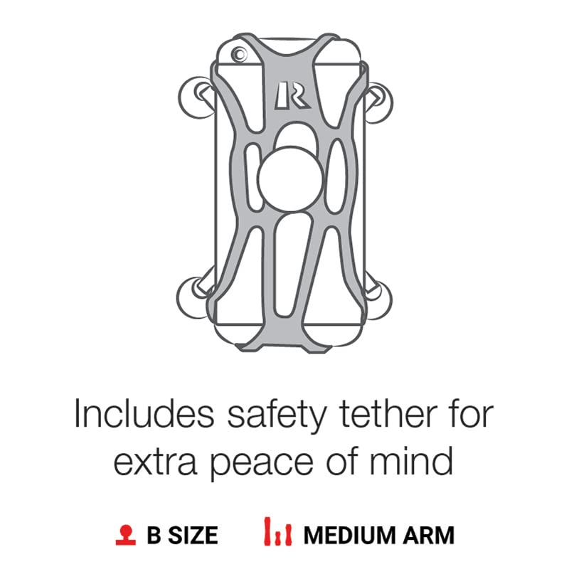 RAM MOUNTS X-Grip Large Phone Mount with Drill-Down Base RAM-B-138-UN10 with Medium Arm