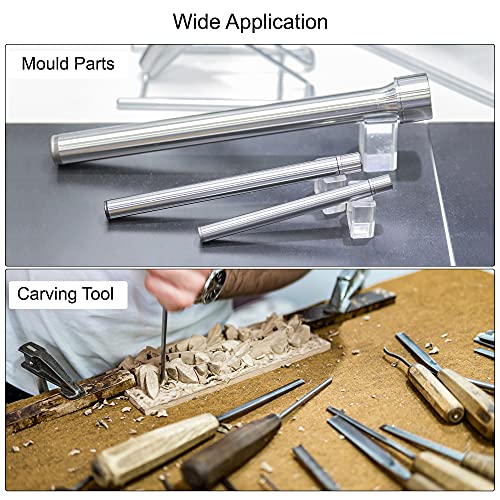 uxcell Round Steel Rod, 20mm HSS Lathe Bar Stock Tool 150mm Long, for Shaft Gear Drill Lathes Boring Machine Turning Miniature Axle, Cylindrical Pin DIY Craft Tool